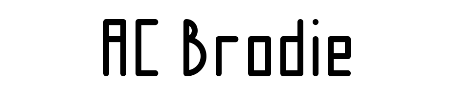 AC Brodie Font Download Free